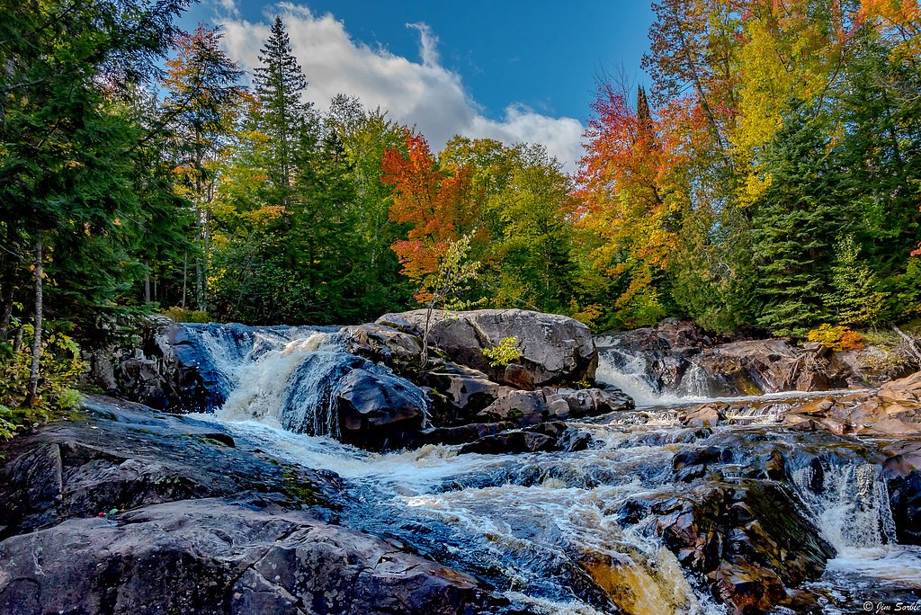 Yellow Dog River Falls waterfall