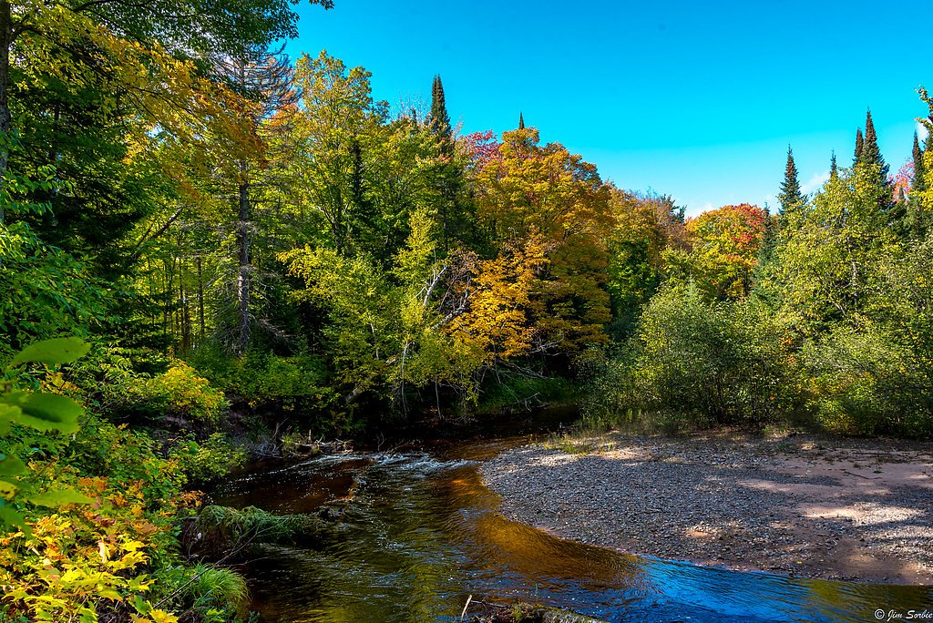 Yellow Dog River Falls waterfall