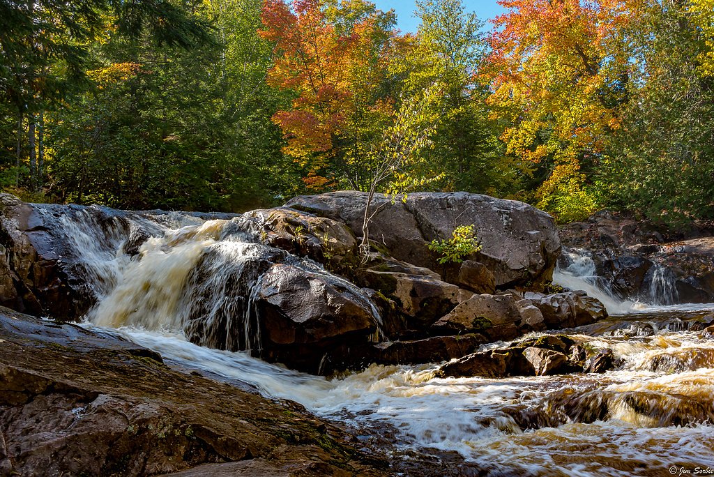 Yellow Dog River Falls waterfall