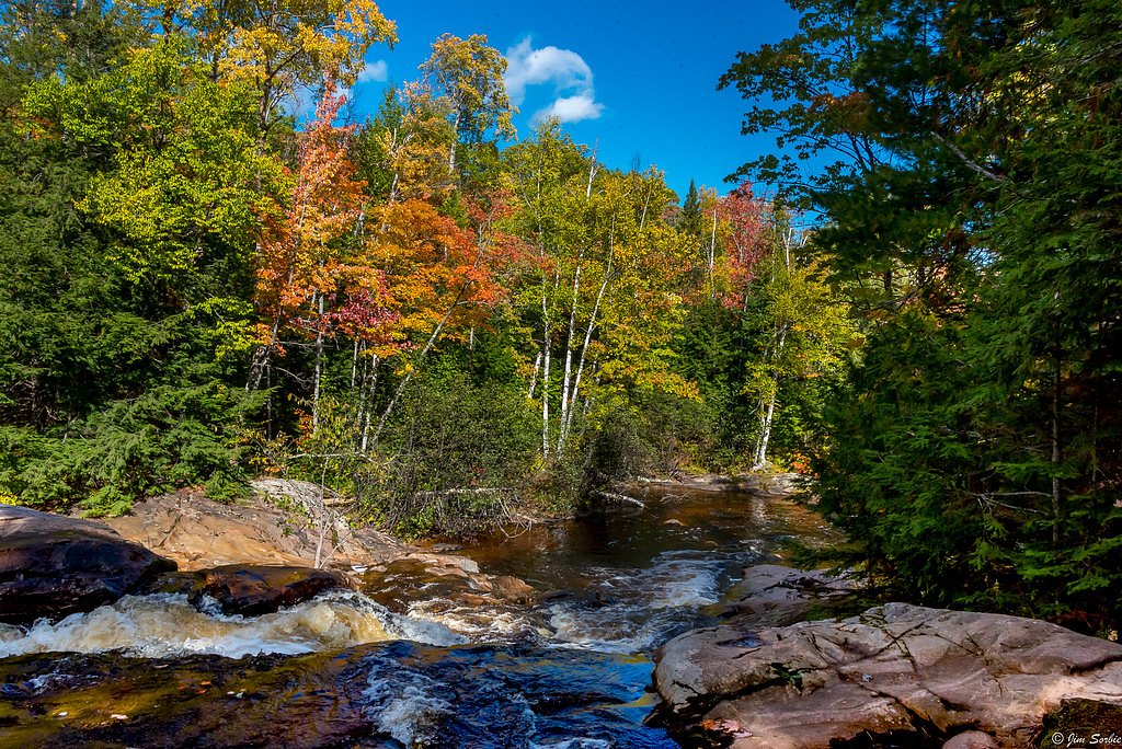 Yellow Dog River Falls waterfall