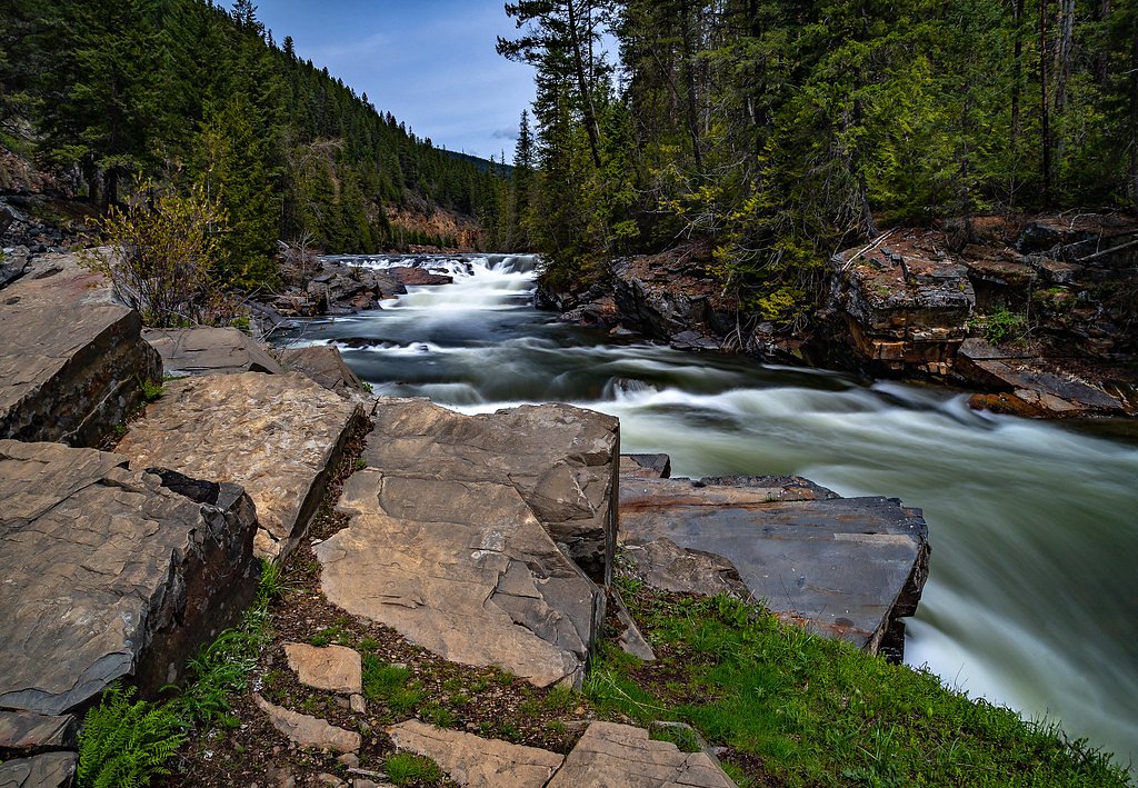 Yaak Falls waterfall
