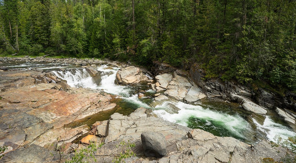 Yaak Falls waterfall
