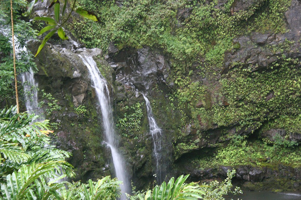 Waikani Falls waterfall