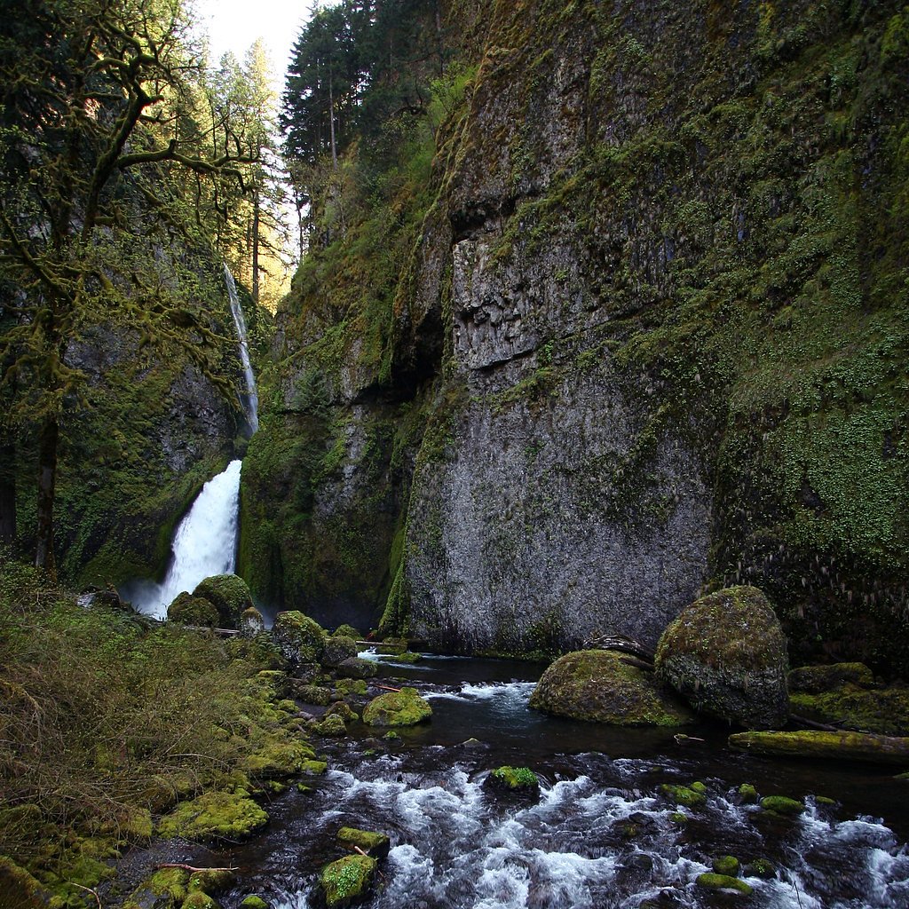 Wahclella Falls waterfall