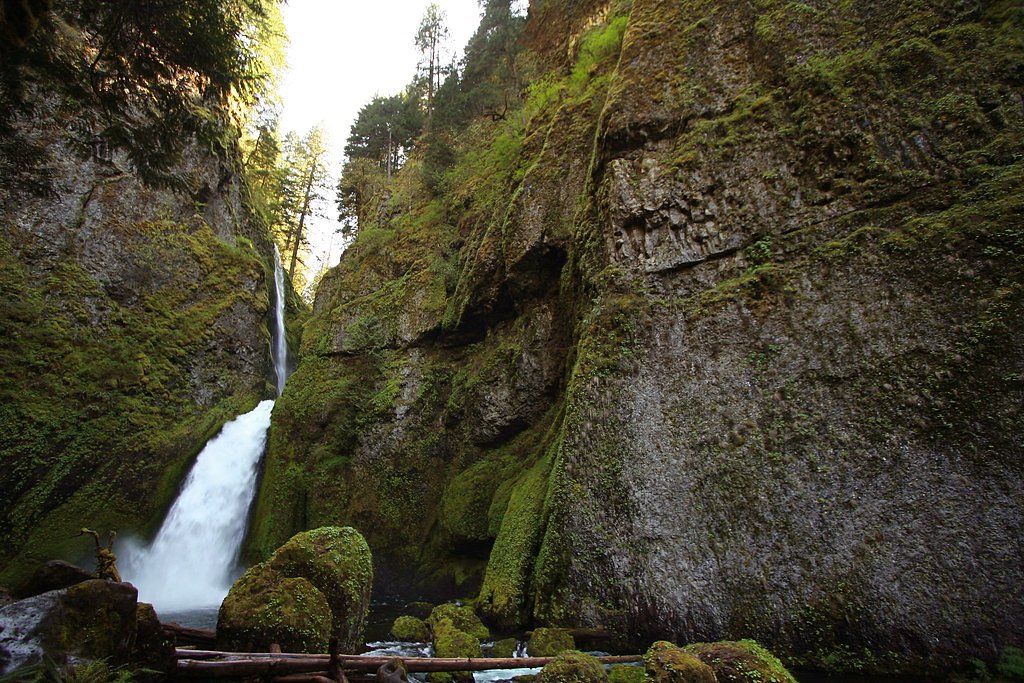 Wahclella Falls waterfall