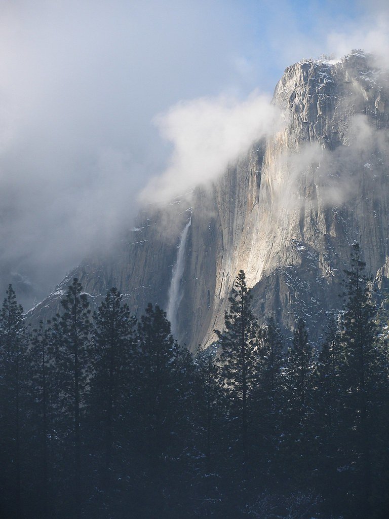 Upper Yosemite Falls waterfall