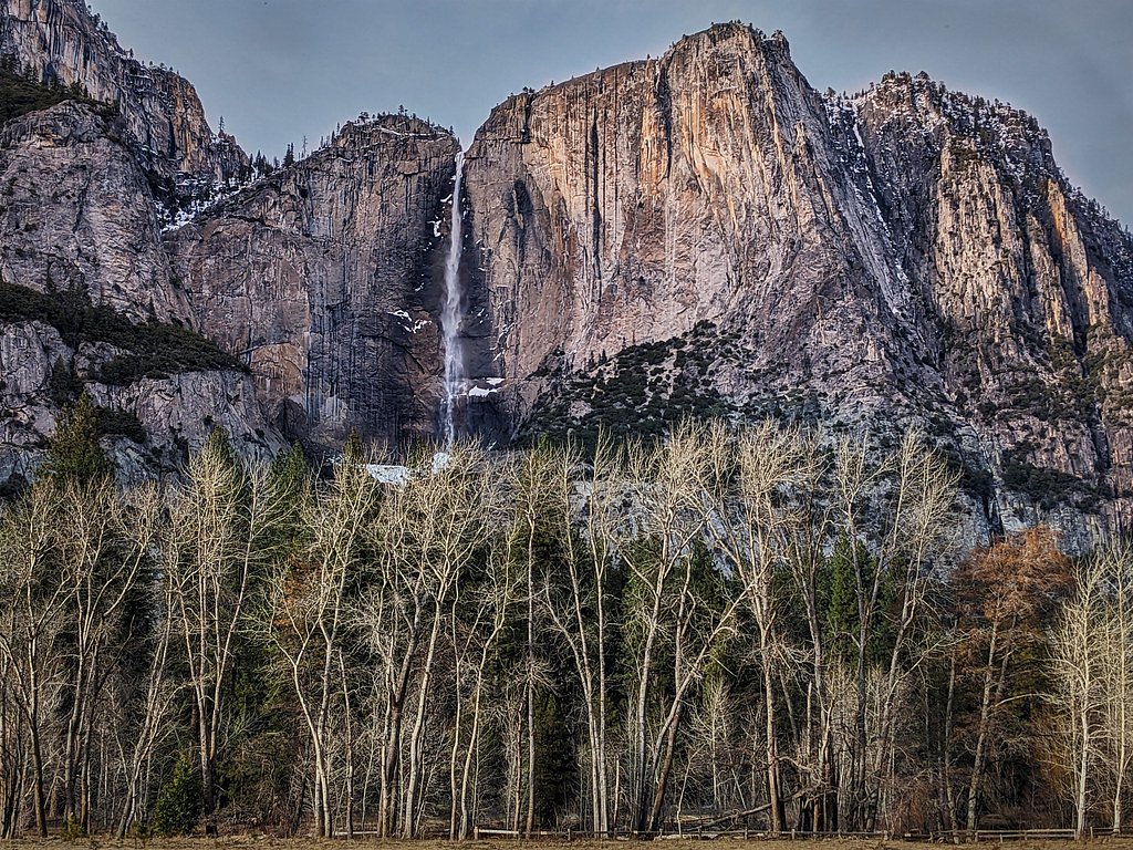 Upper Yosemite Falls waterfall