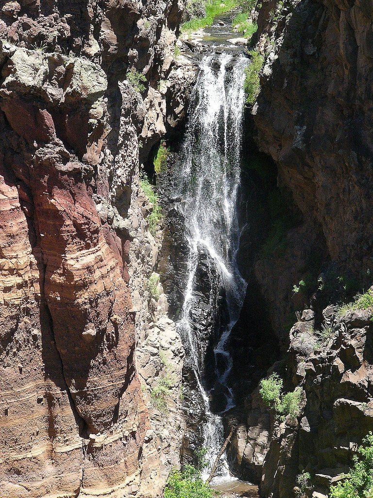 Upper Frijoles Falls waterfall