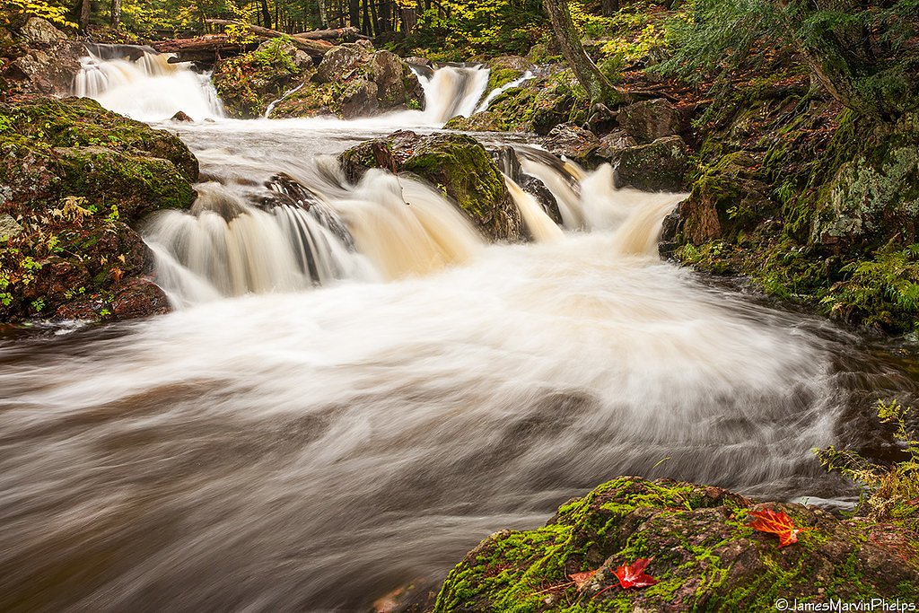 Upper Carp River Falls waterfall