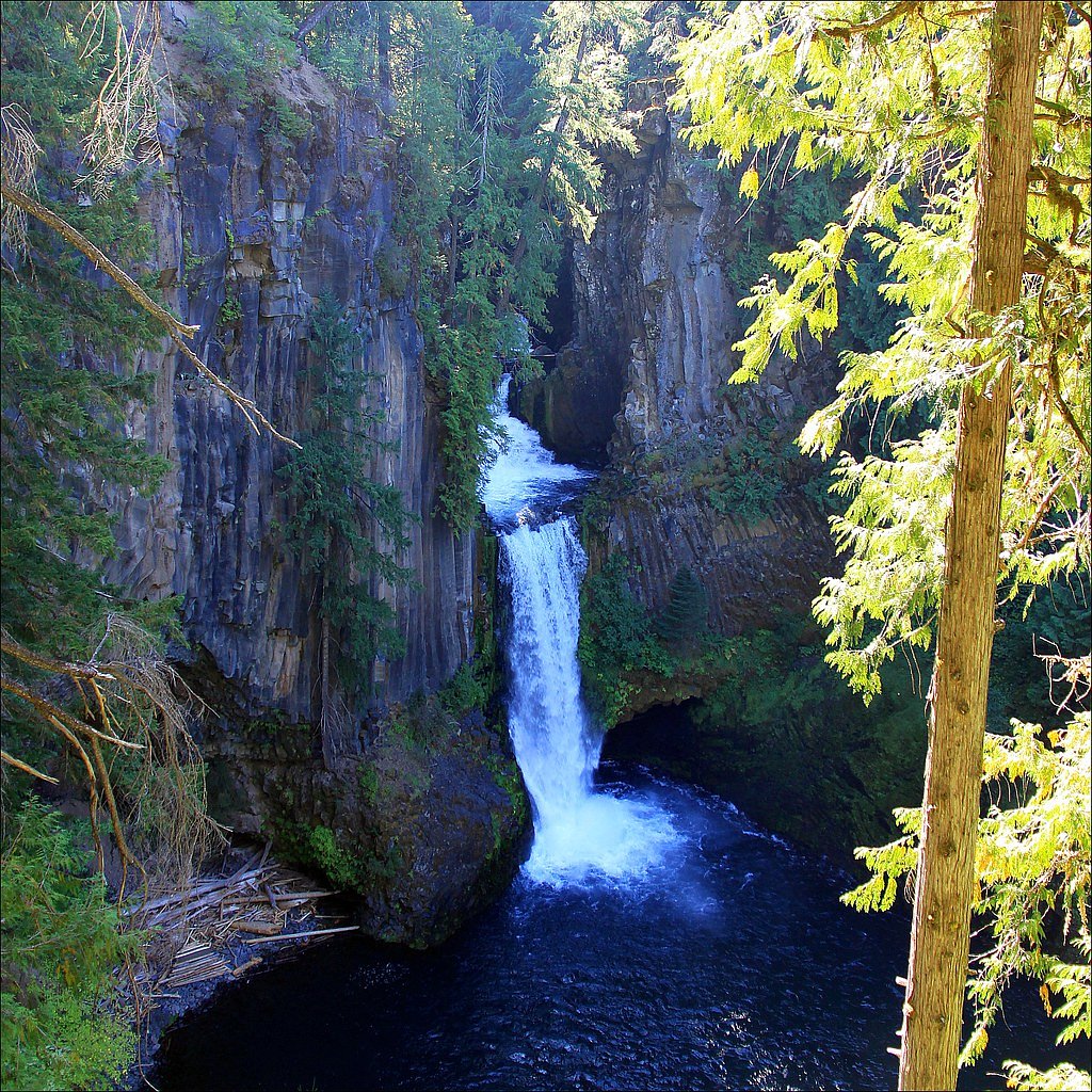 Toketee Falls waterfall
