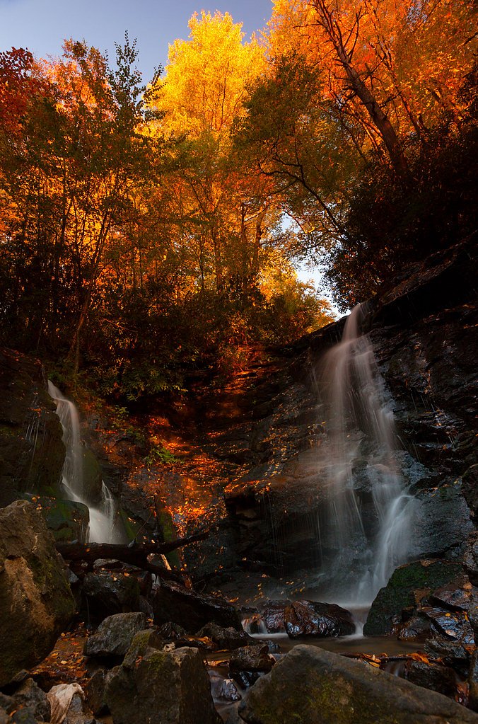 Soco Falls waterfall
