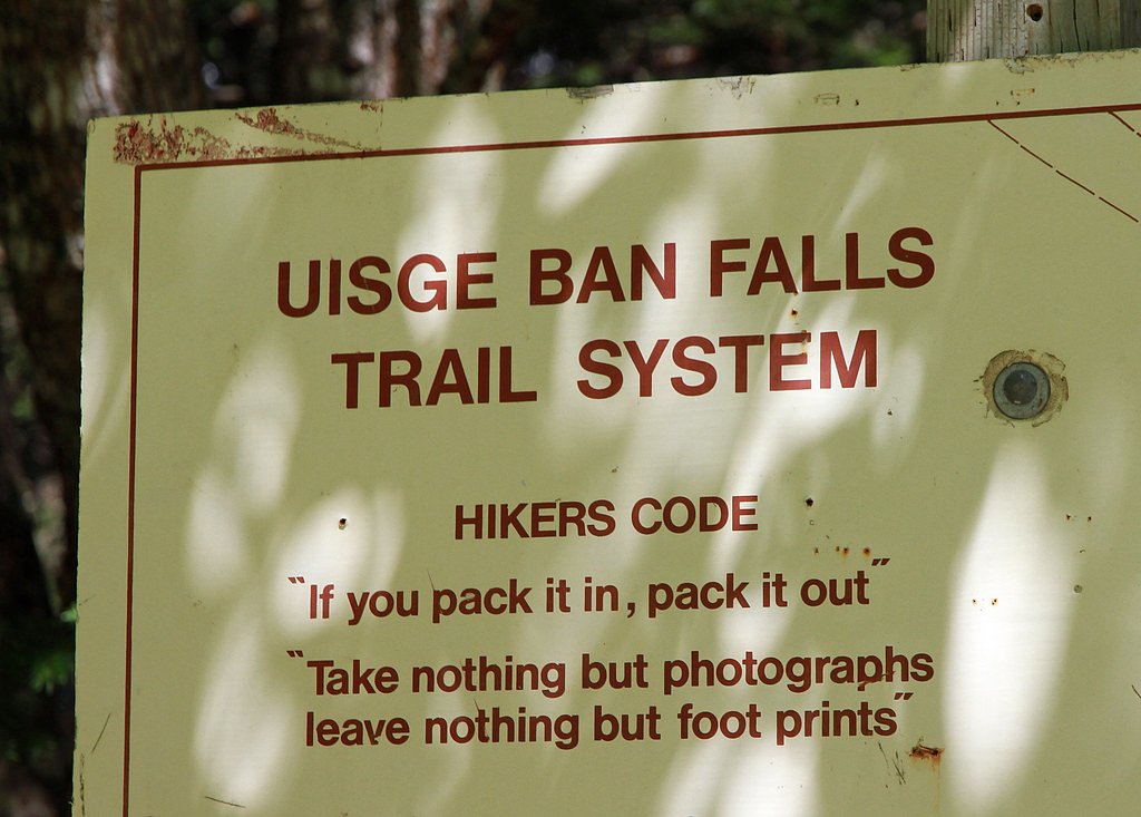 Uisge Ban Falls waterfall