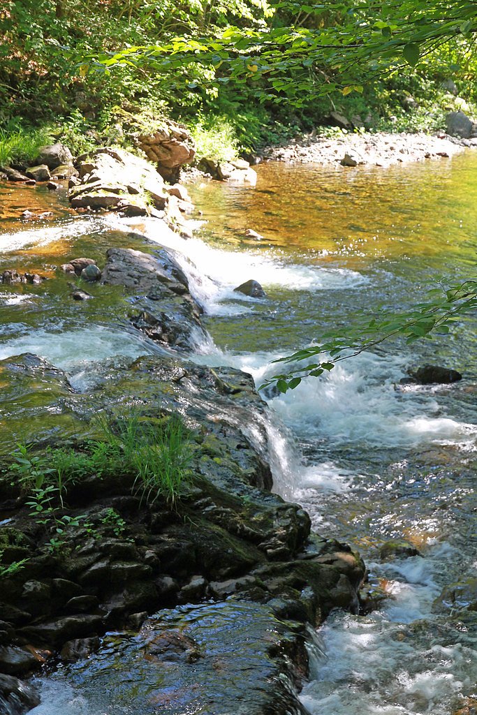 Uisge Ban Falls waterfall