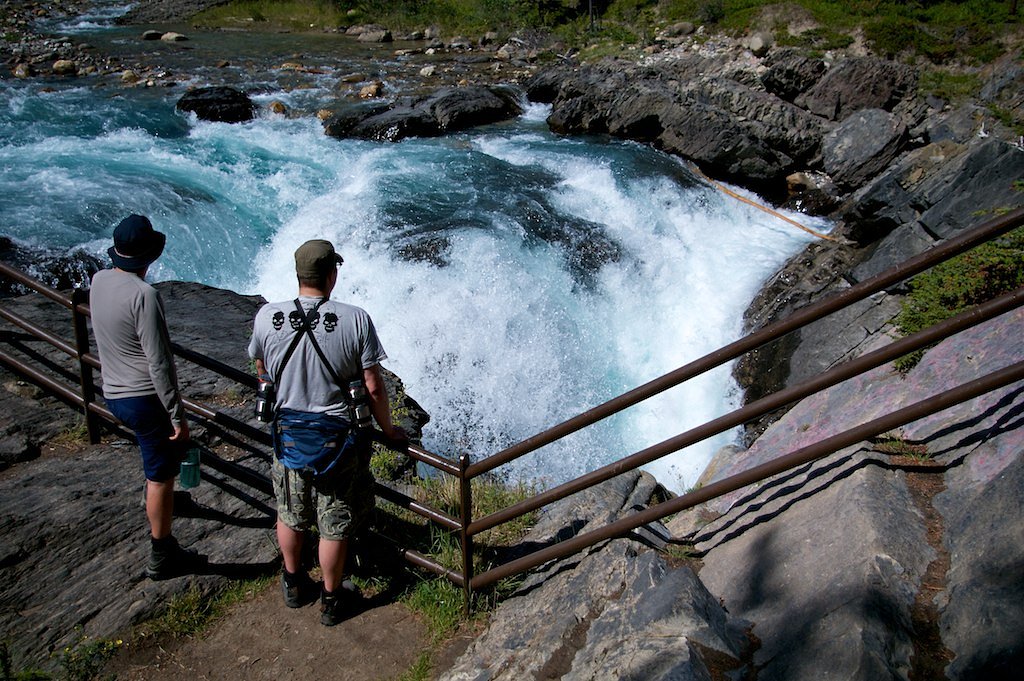 Siffleur Falls waterfall