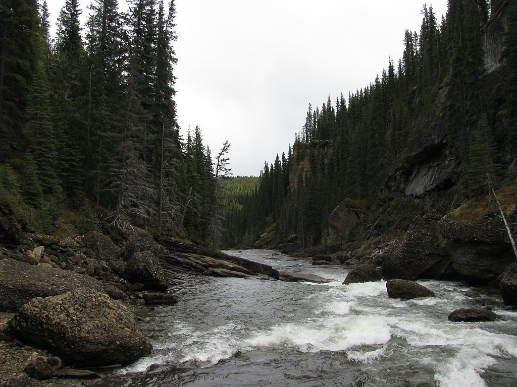 Kakwa Falls waterfall