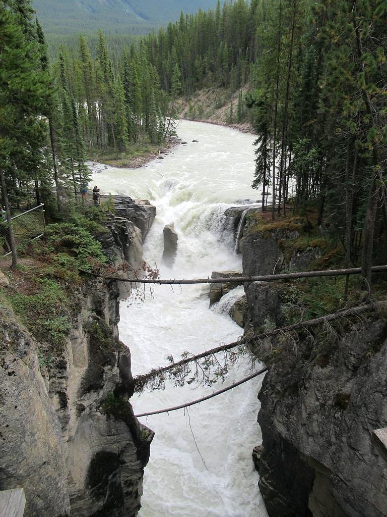 Sunwapta Falls waterfall