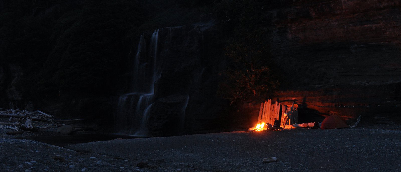 Tsusiat Falls waterfall