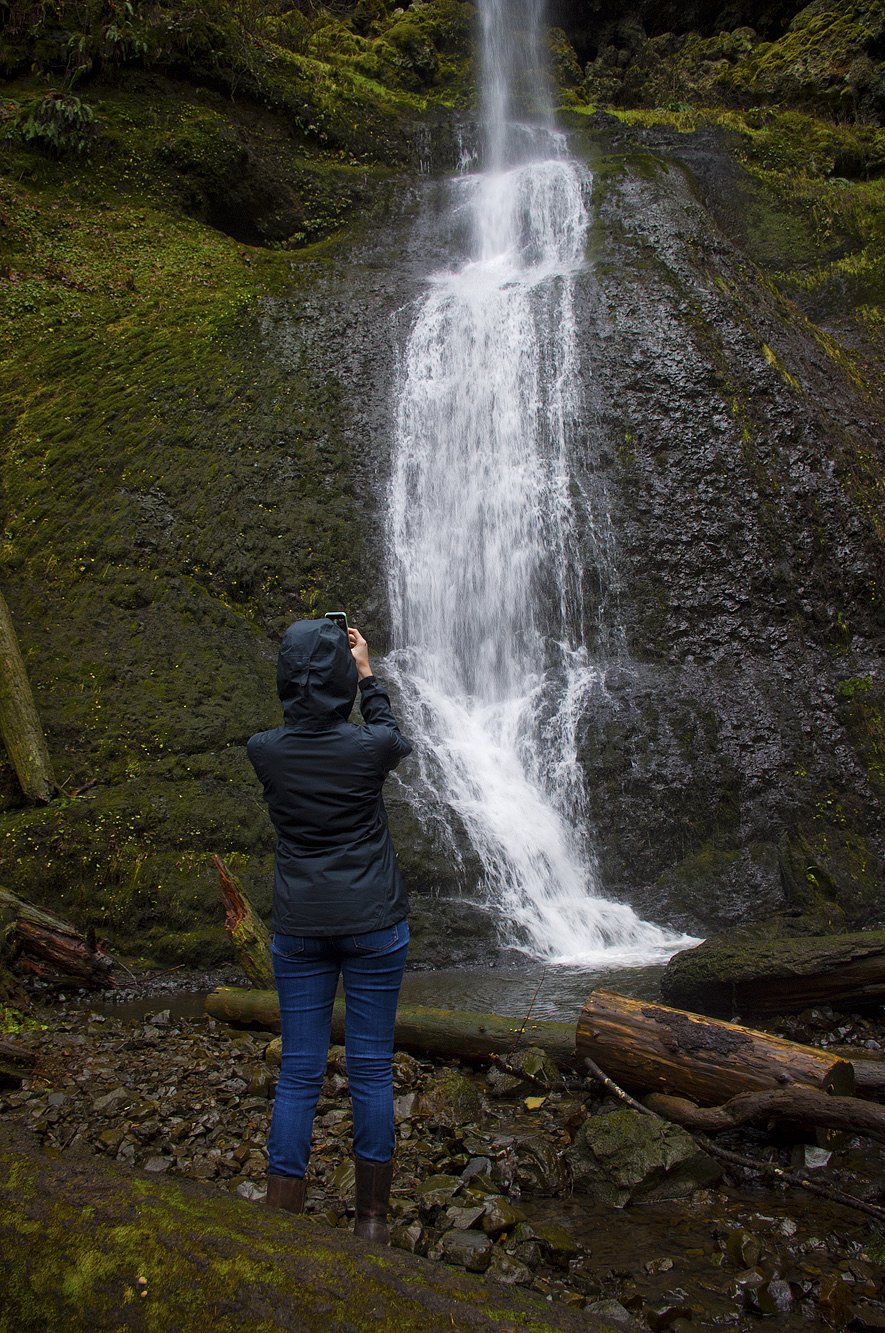 Winter Falls waterfall