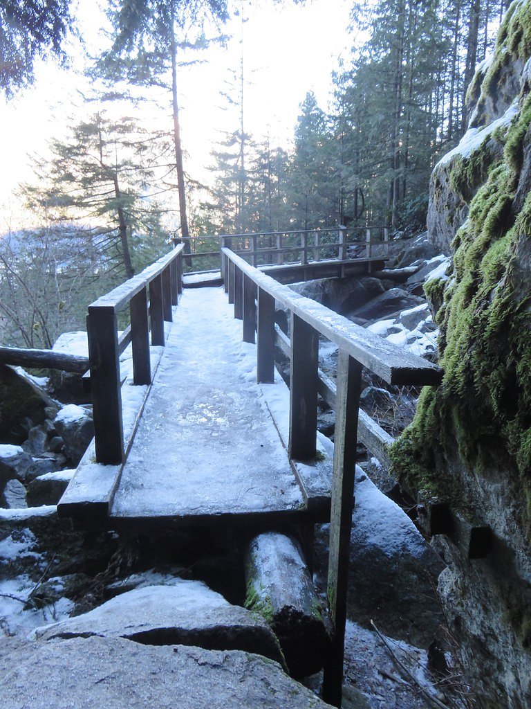 Winter Falls waterfall