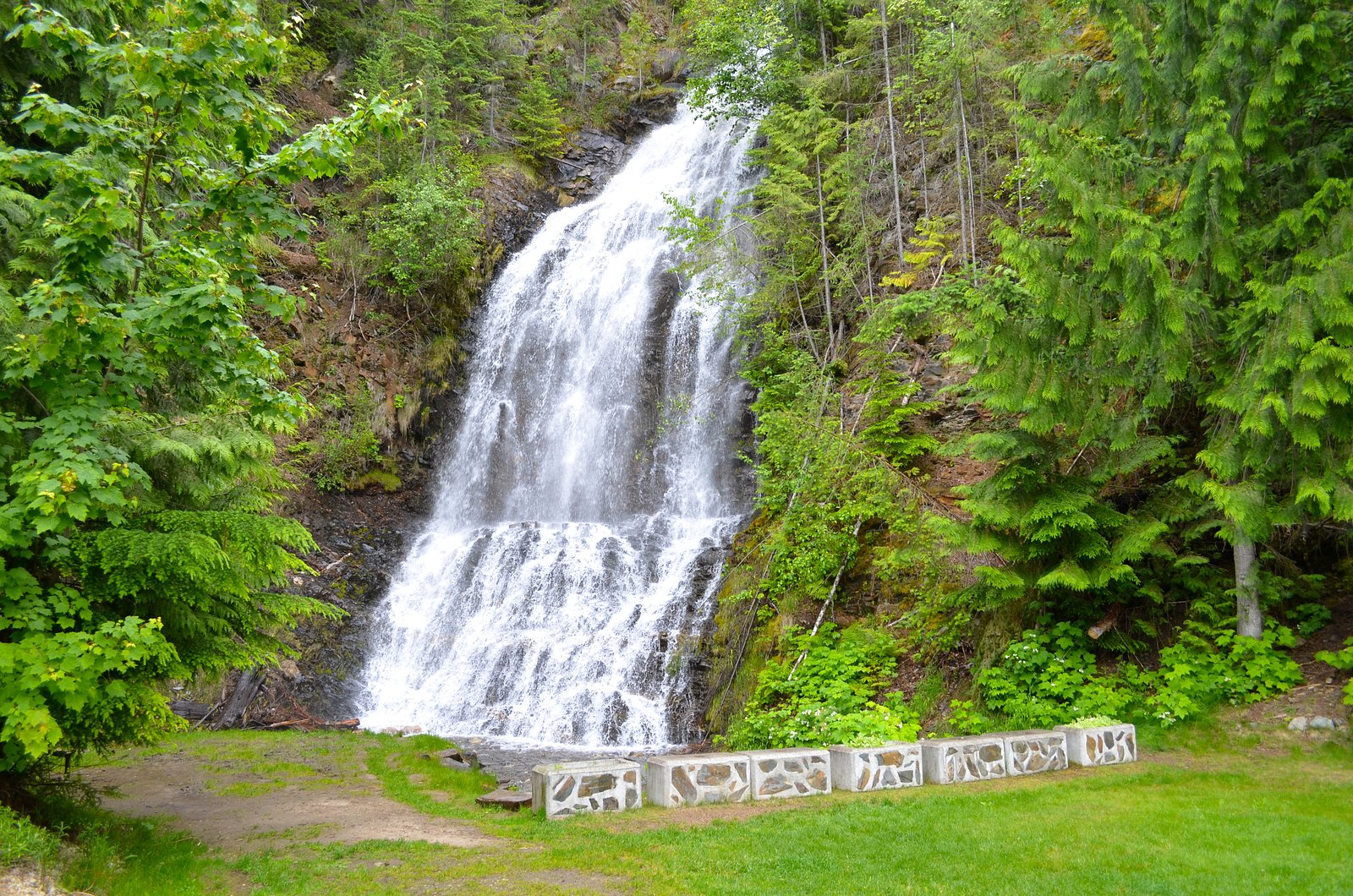 Ione Falls waterfall