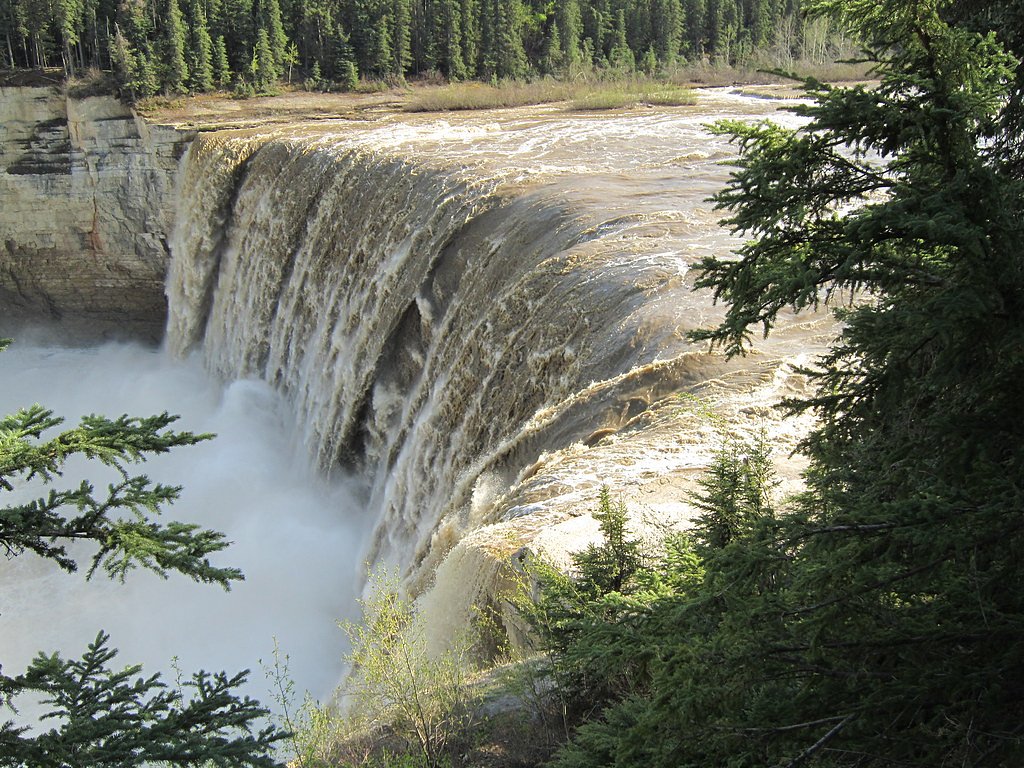 Alexandra Falls waterfall