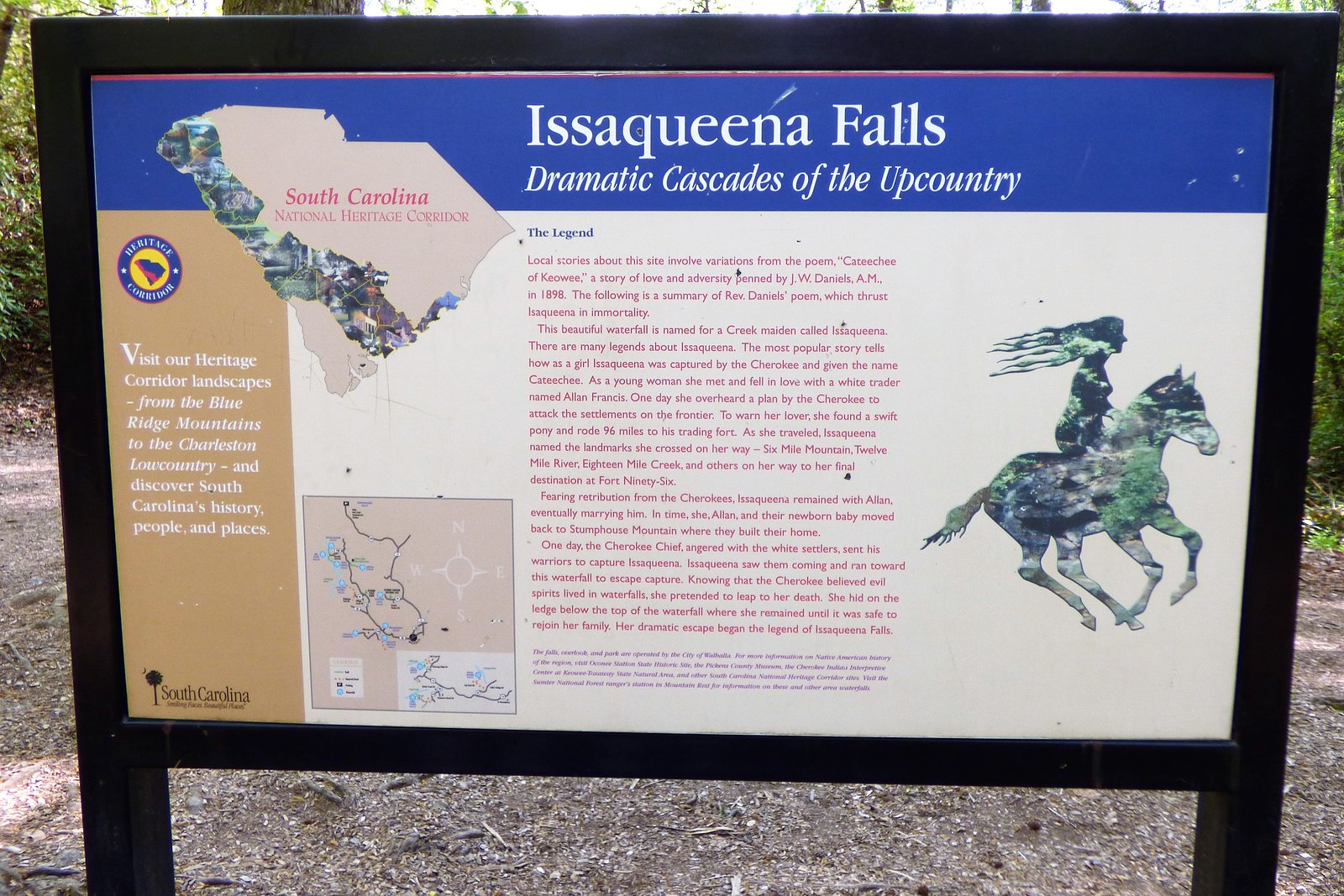 Isaqueena Falls waterfall